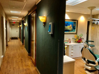 Clean, modern hallway leading to our patient treatment rooms