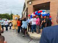 Opening Ceremony at Hazel Crest - the local community joined this event with pleasure
