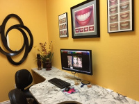 The consultation room at Longmont CO dentist Artistic Smiles