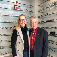 Dr. Falk and Optician Roland