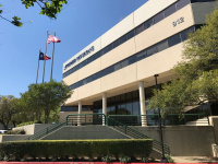 Side View of Building Entrance