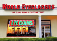 Glasses World Eyeglasses Fort lauderdale Optometrist Dr. Gary Enker for eye exams