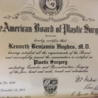 Dr. Kenneth Benjamin Hughes American Board of Plastic Surgery Award 15