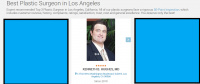 Dr. Kenneth Hughes voted Best Plastic Surgeon in Los Angeles by Three Best Rated 154