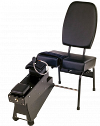 Our office is home to this amazing knee decompression machine. 2