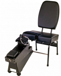 Our office is home to this amazing knee decompression machine. 2