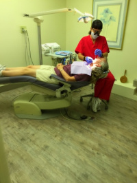 dental hygienist at work at Dr. Deriana's dentistry in Tucson AZ 7